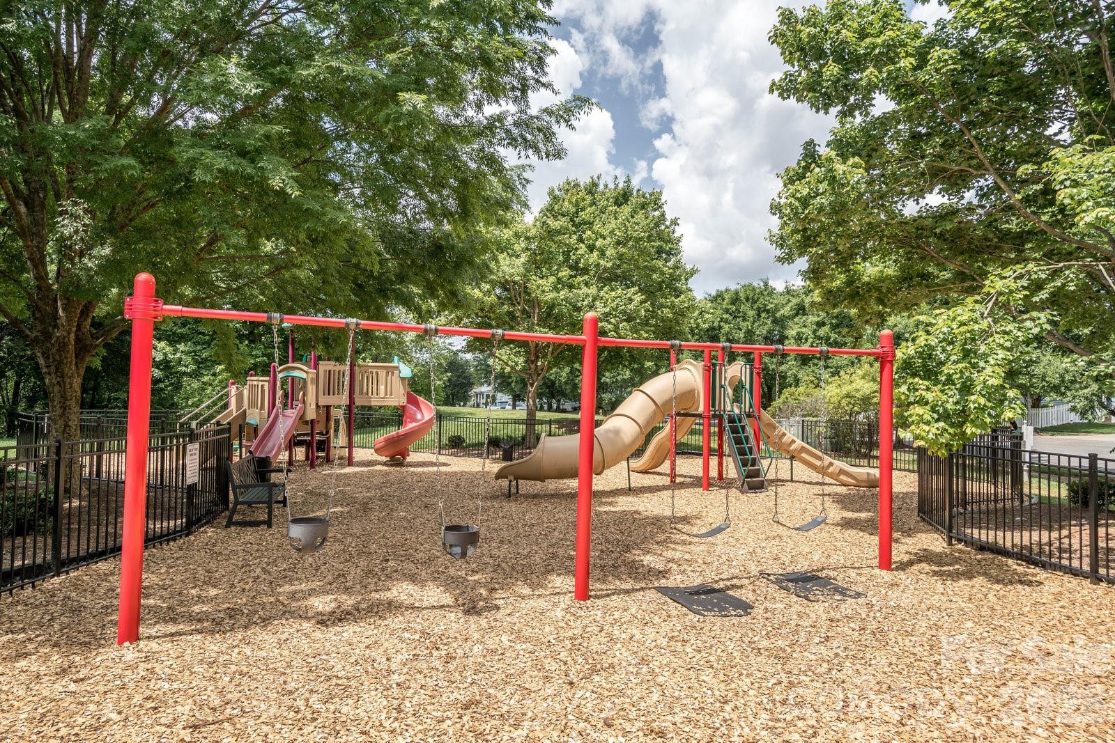 Fence playground - 16418 Spruell Street, Huntersville