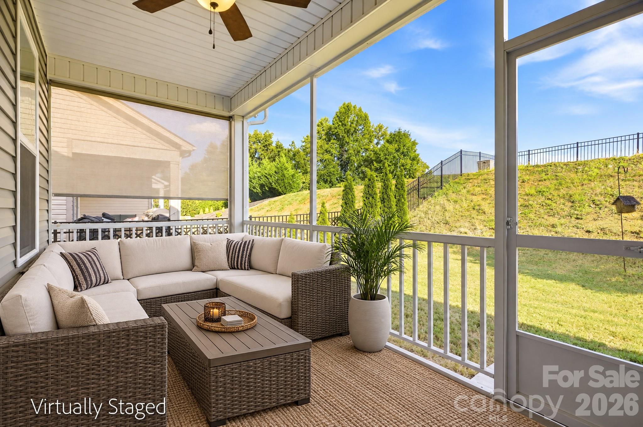 Screened in Porch-virtually staged - 4386 Hunton Dale Road NW, Concord