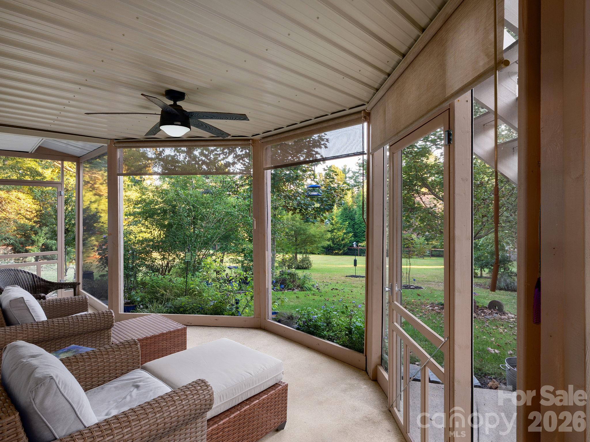 Screened Patio Overlooking the Grounds - 23 Old Applewood Lane, Hendersonville