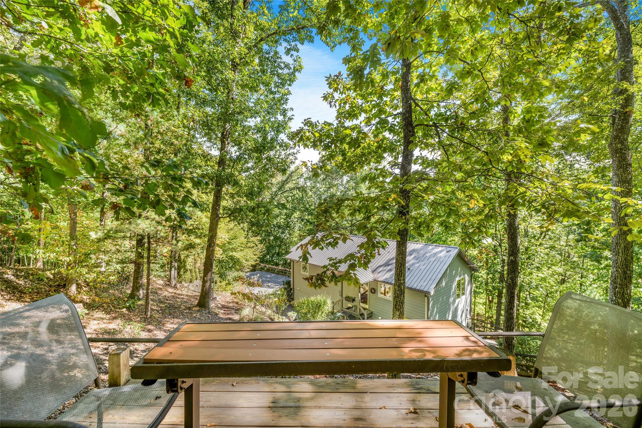 Picnic area above house. - 115 Laurel Wood Drive, Mars Hill