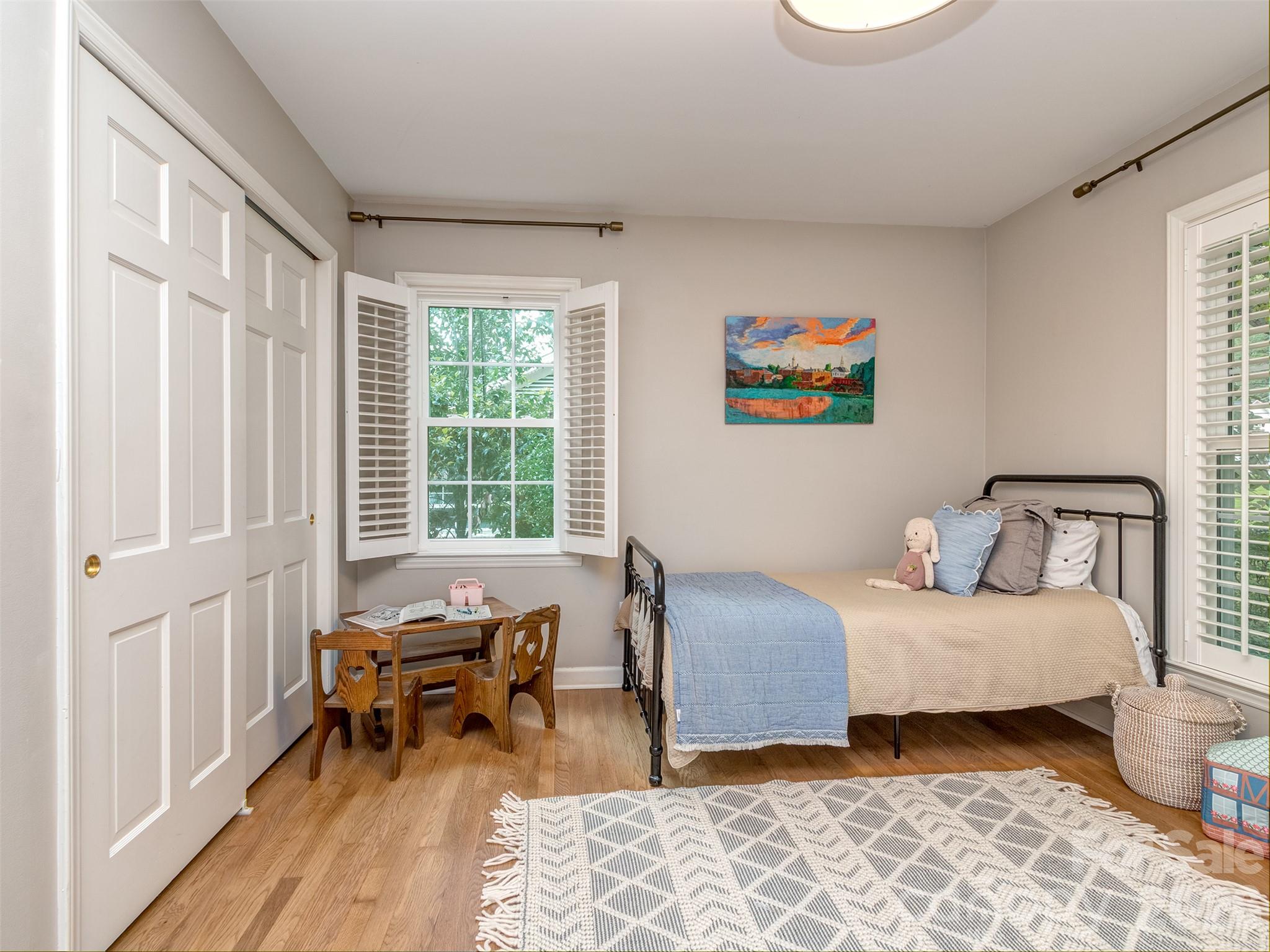 The guest rooms are all very spacious, have updated light fixtures, custom blinds, and site finished hardwood floors. - 6129 Page Court, Charlotte
