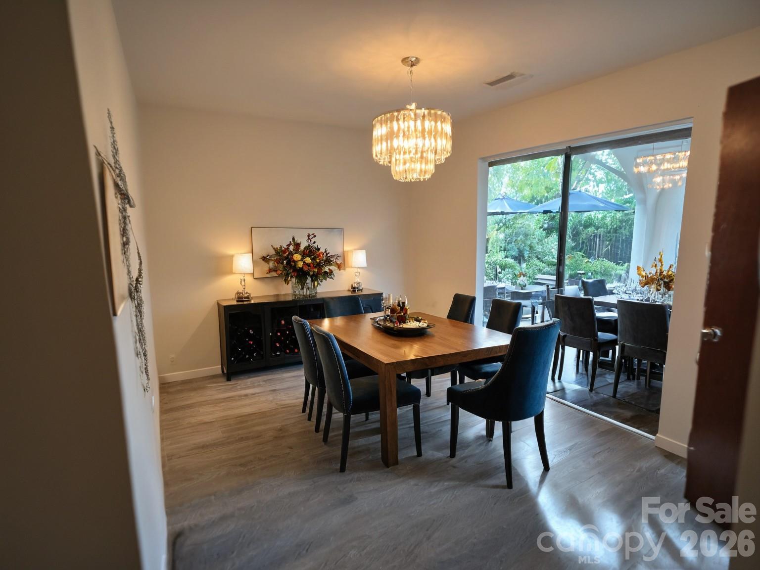 Dining Room. Virtual Staged. - 6214 Elkington Lane, Mint Hill