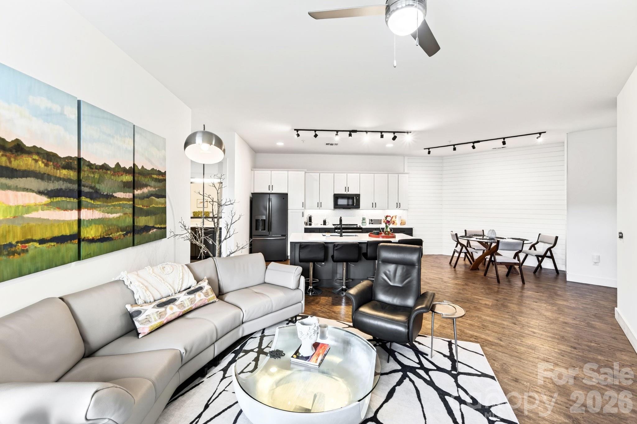 Open Living/Dining/Kitchen - 55 S Market Street, Asheville