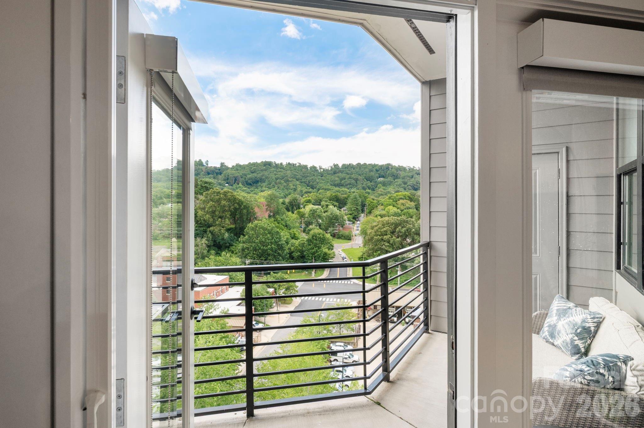 Balcony has Lovely View - 55 S Market Street, Asheville