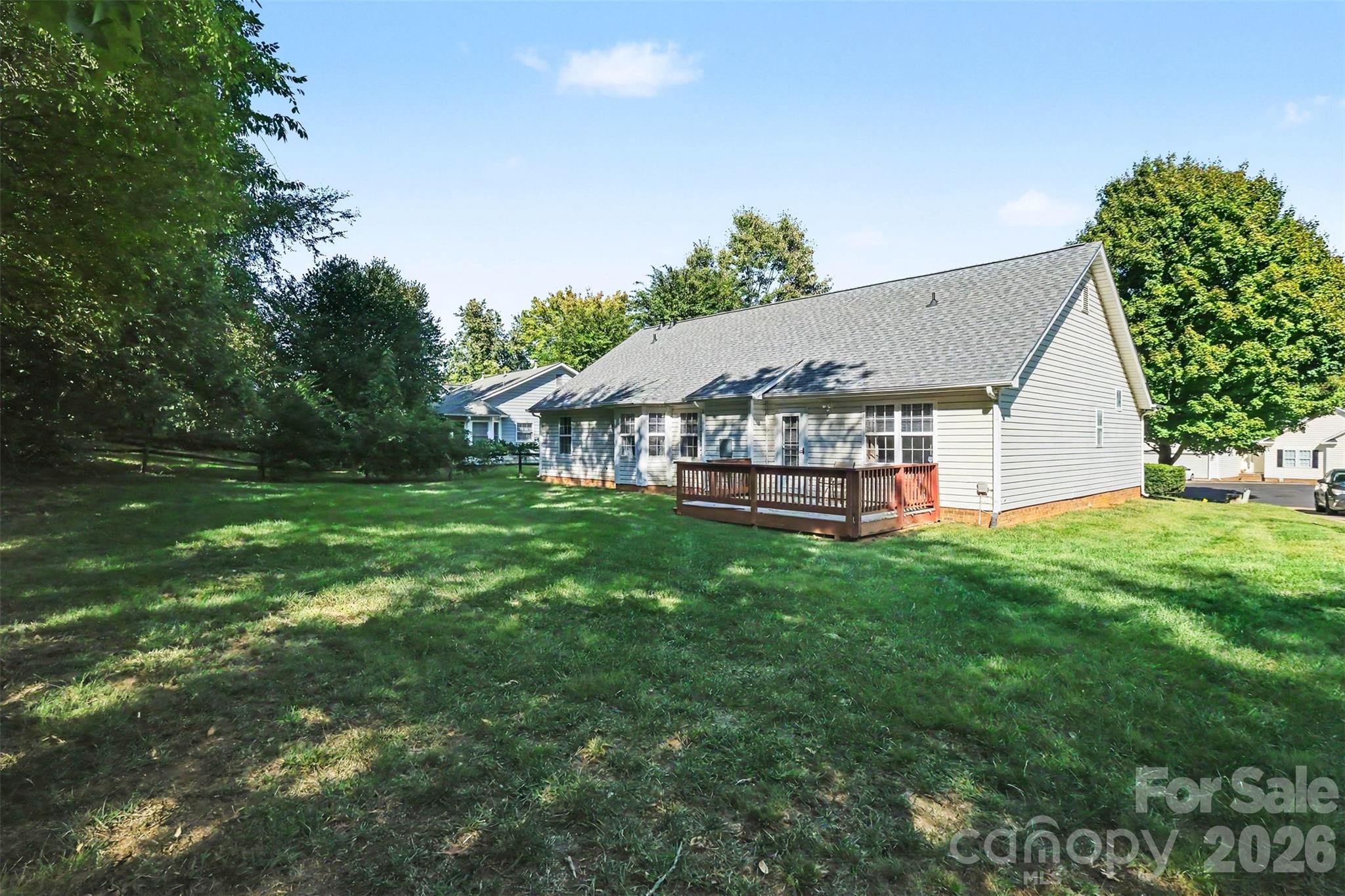 Backyard-deck - 11609 Long Forest Drive, Charlotte