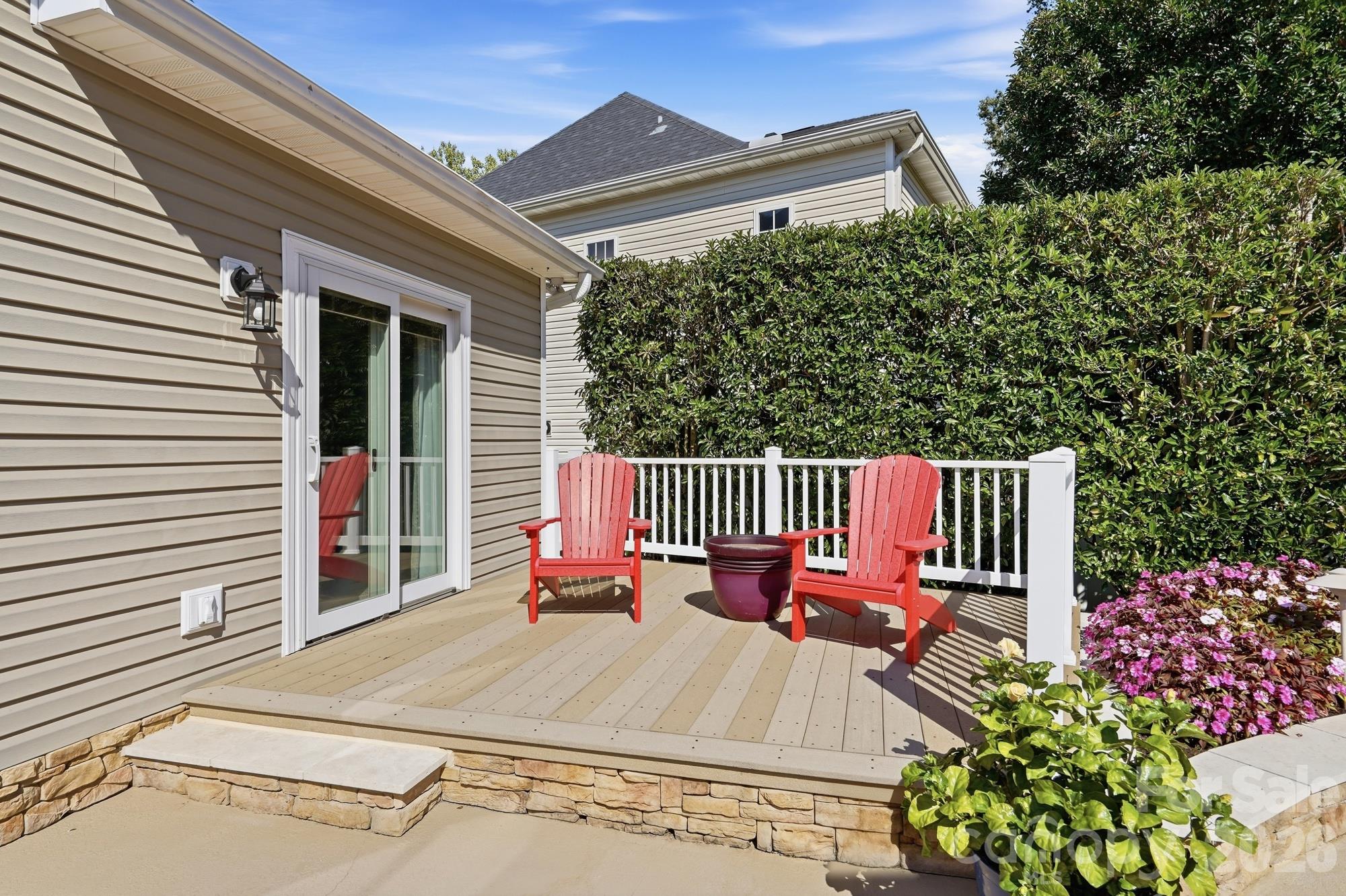 This area is located off of the primary bedroom and wired for a future hot tub. - 120 Harris Farm Road, Mooresville