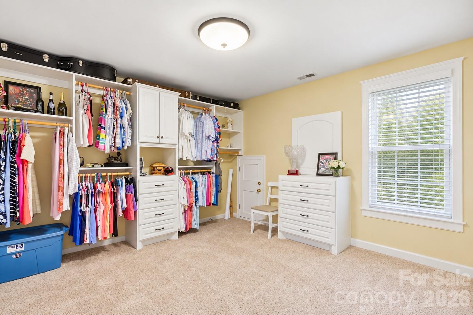 Upper bedroom currently has built-in closet organization and can be configured back to a full bedroom. - 120 Harris Farm Road, Mooresville