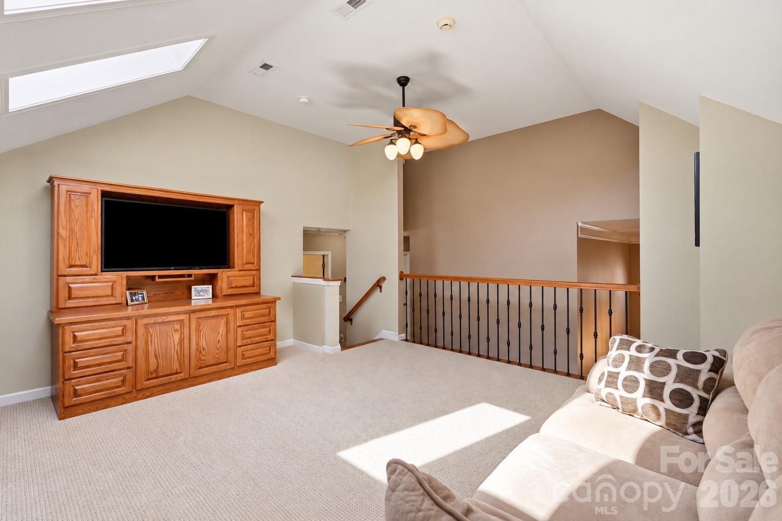 Another view of the bright bonus area on the upper, upper level. - 120 Harris Farm Road, Mooresville