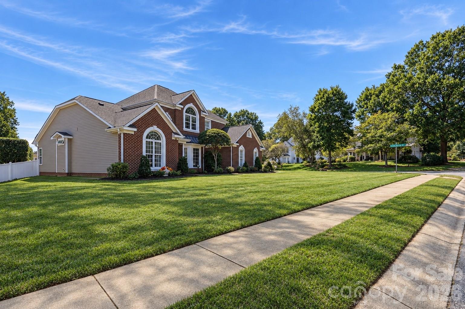 Positioned majestically on a corner lot. - 120 Harris Farm Road, Mooresville