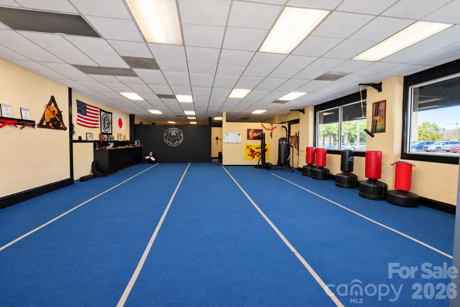 Martial Arts side of the property, 3,115 sq ft on Main level with an additional 1,950 sq.ft. in basement. - 111/113 E Water Street, Statesville