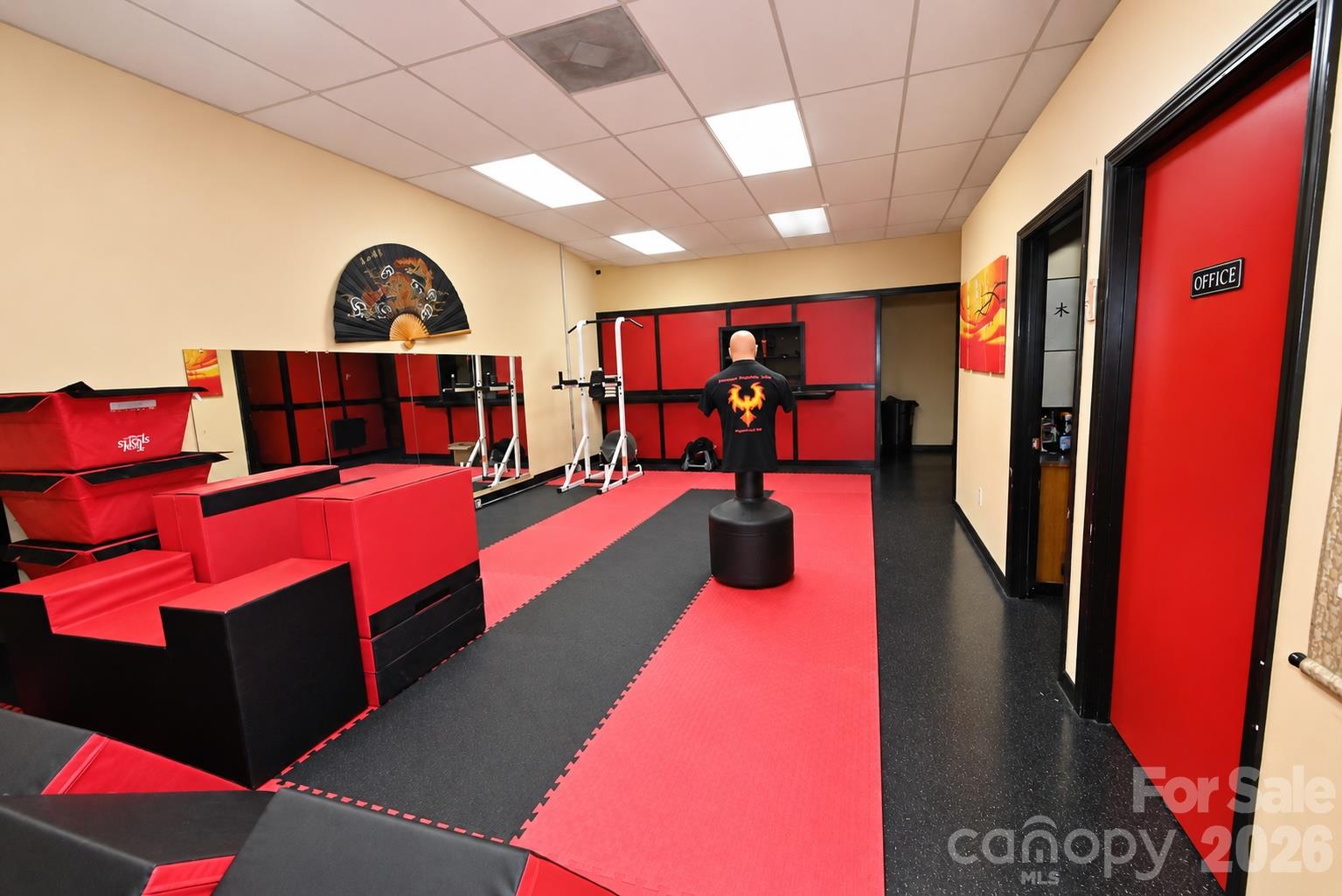 Martial Arts side of the property, 3,115 sq ft on Main level with an additional 1,950 sq.ft. in basement. - 111/113 E Water Street, Statesville