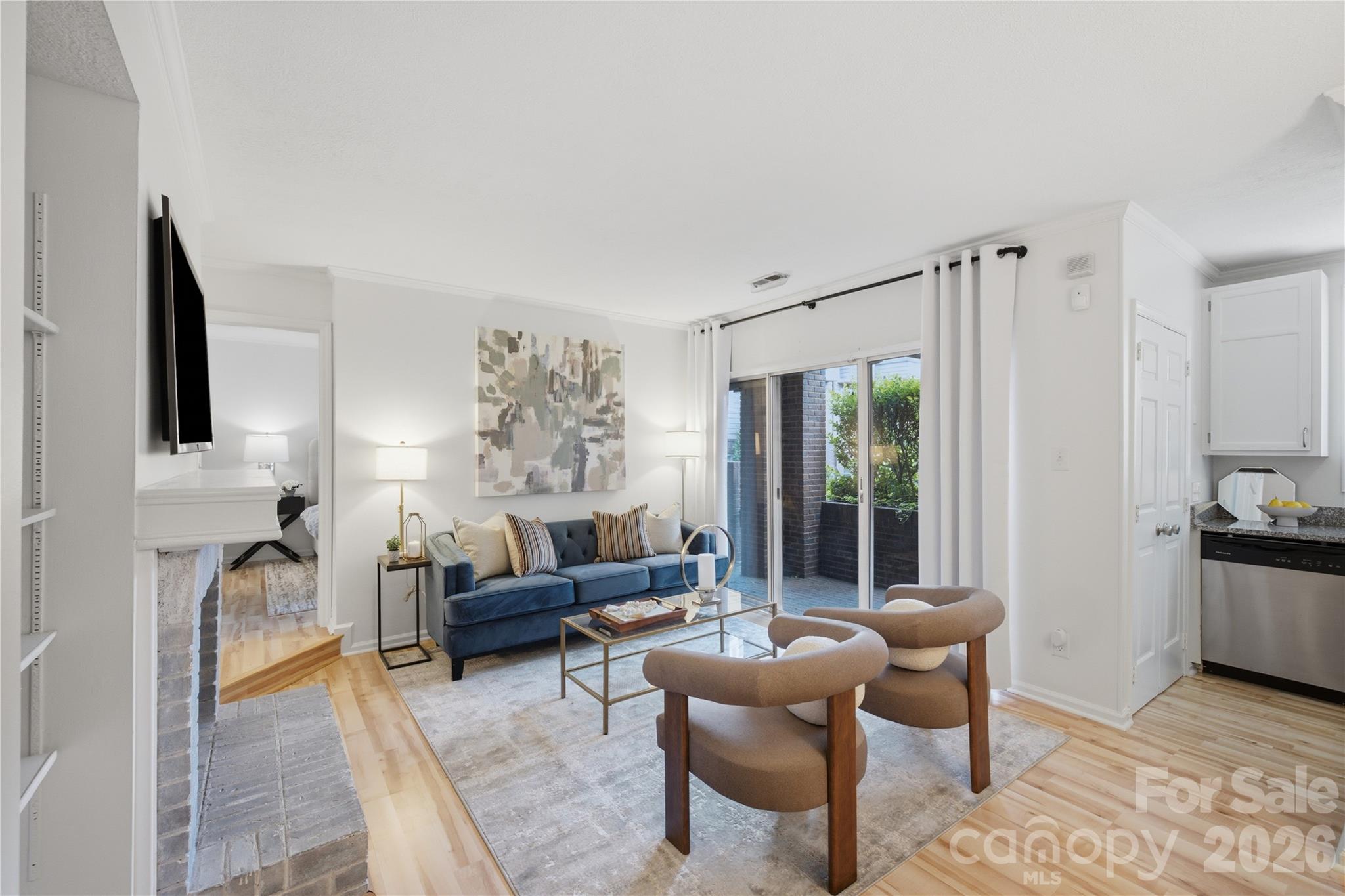 Living Room - 1109 E Morehead Street, Charlotte