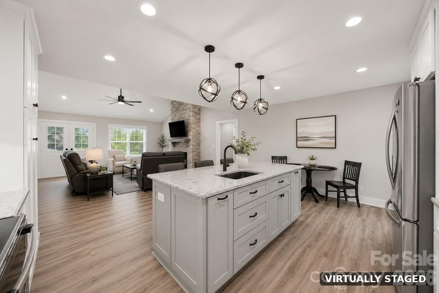 Kitchen/Living Room Open Concept - 41 Emerson Court, Taylorsville