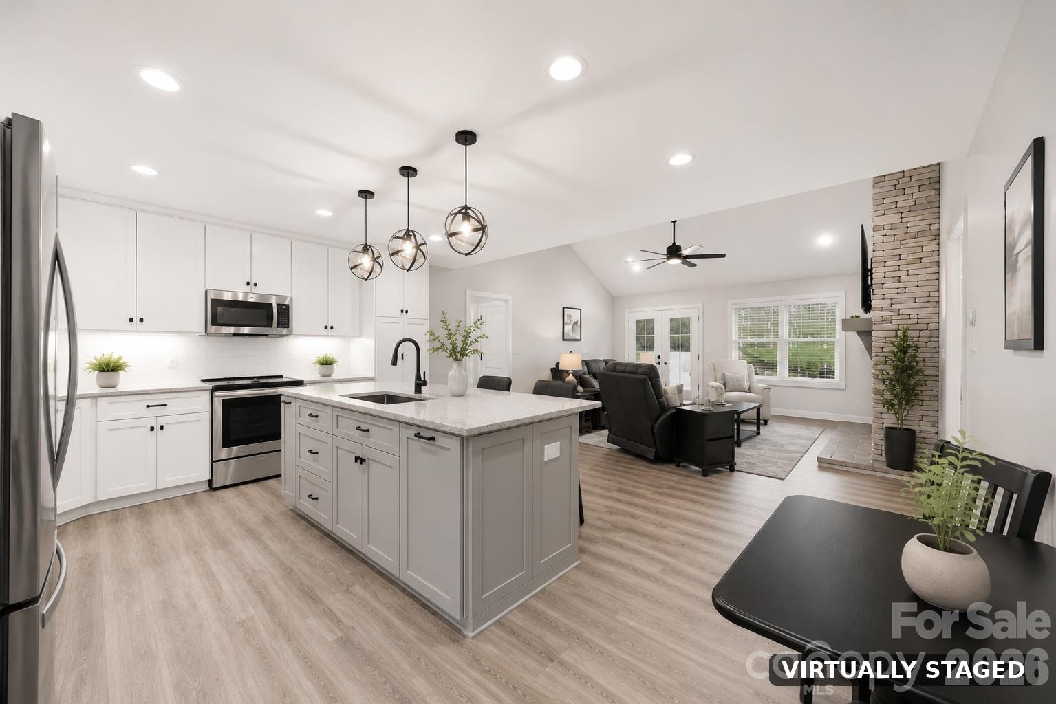 Kitchen/Living Room Open Concept - 41 Emerson Court, Taylorsville