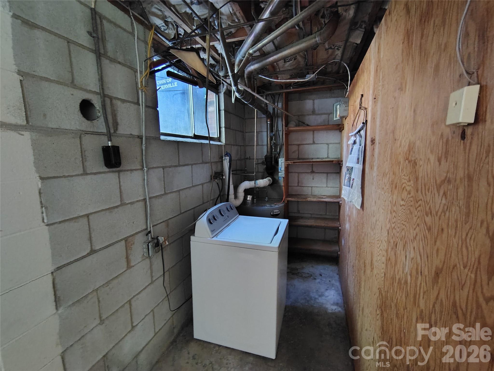 Laundry in basement - 69 Alexander Road, Weaverville