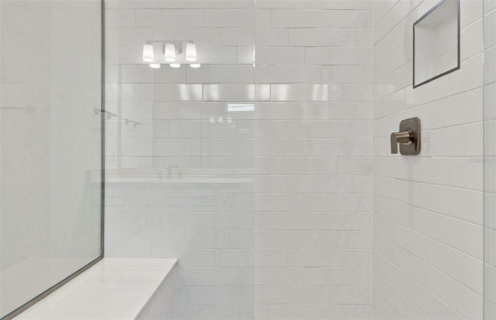 Owner's Walk-in Shower - 11320 CLAY AVE, PARRISH