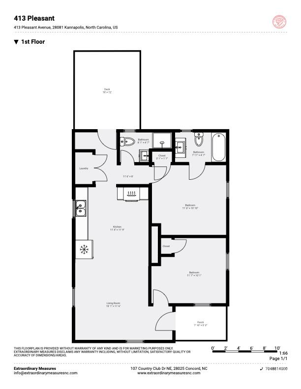 Floor Plan - 413 Pleasant Avenue, Kannapolis