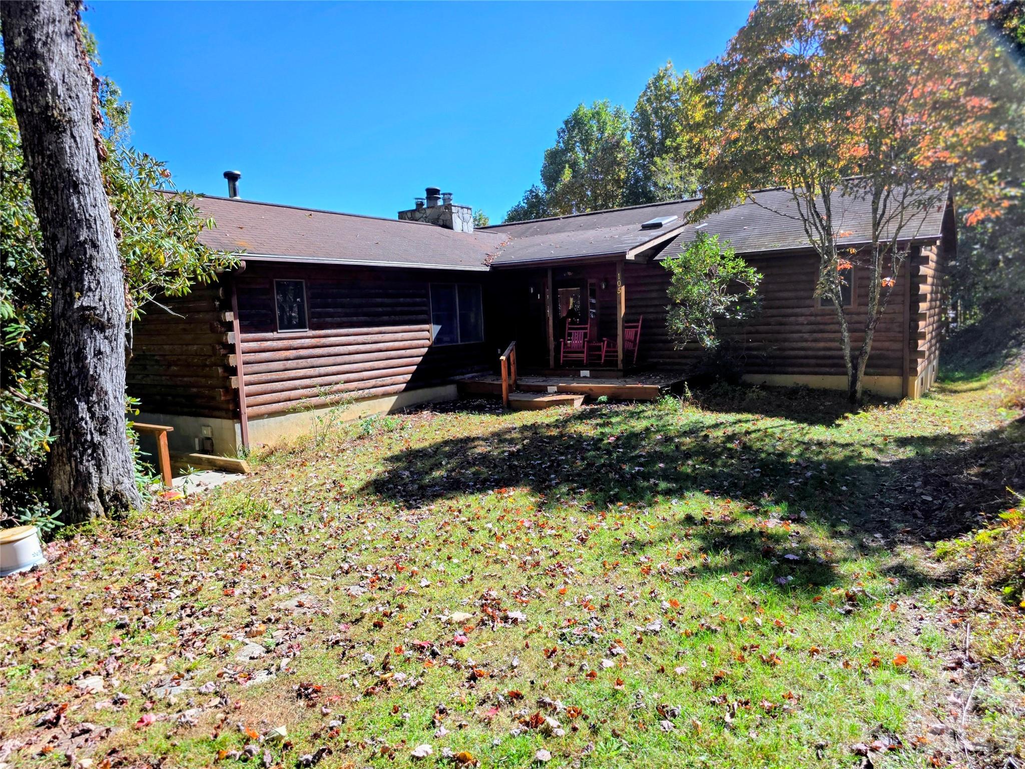 Front view of home from the driveway - 105 Poplar Ridge Lane, Burnsville