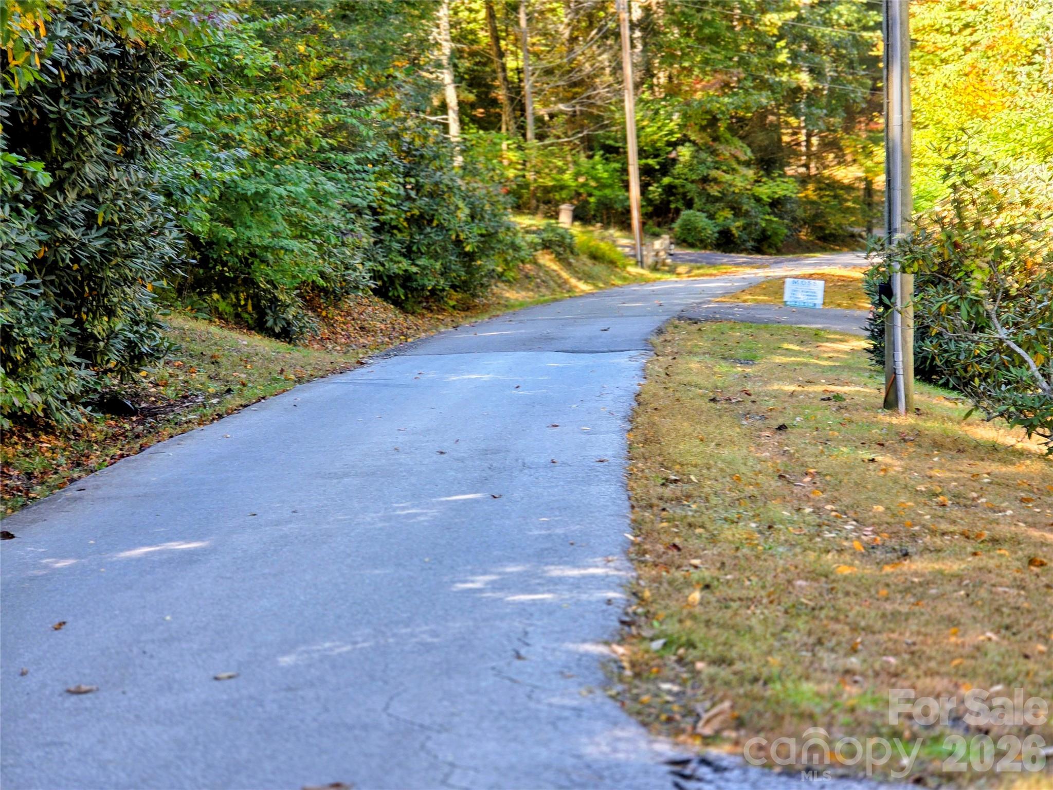 Looking west down the hill - 105 Poplar Ridge Lane, Burnsville