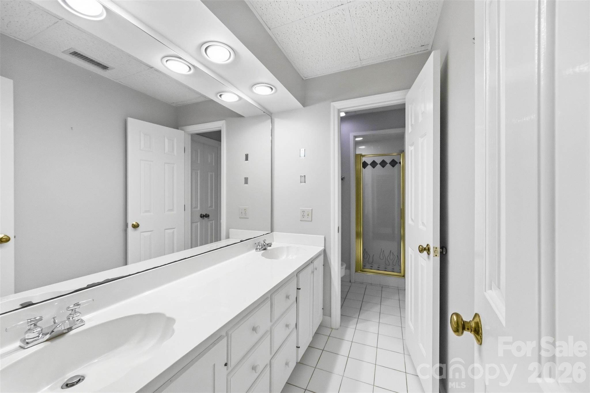 One of TWO full bathrooms on the basement level! - 185 Appian Way, Shelby
