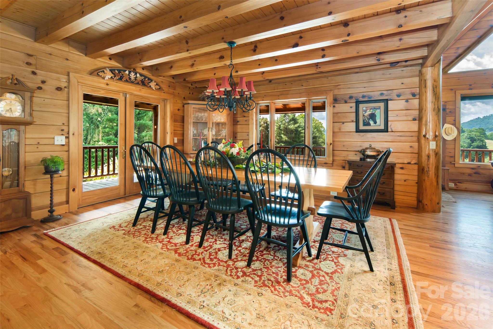 Dining area with room for plenty. - 316 Stevenson Cove Road, Waynesville