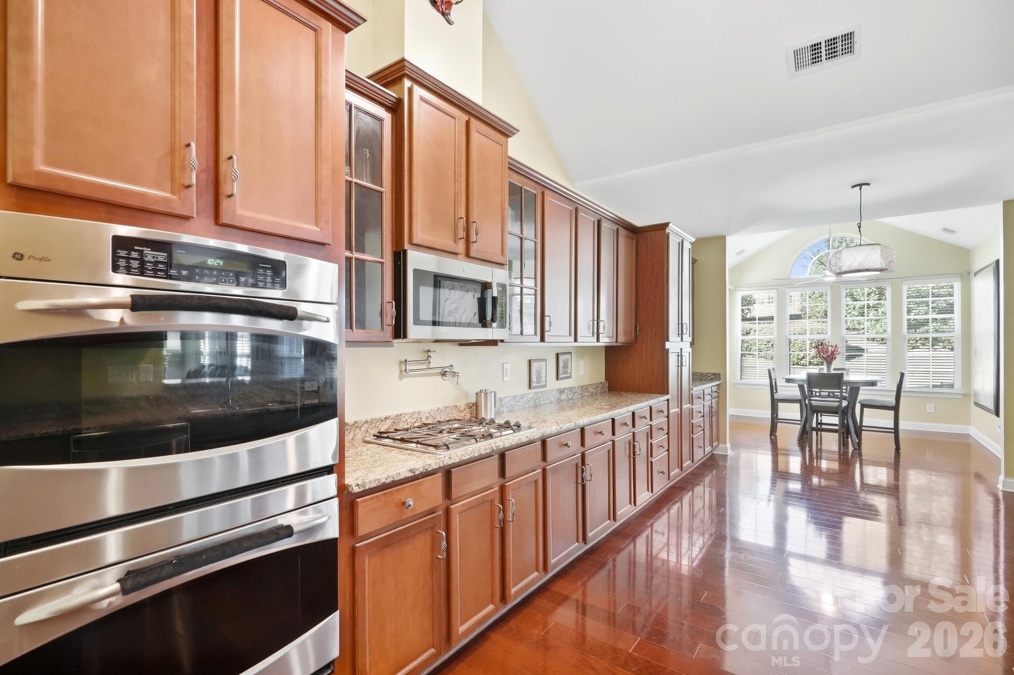 Hardwoods in Kitchen and Sunroom - 10110 Loch Lomond Drive, Charlotte