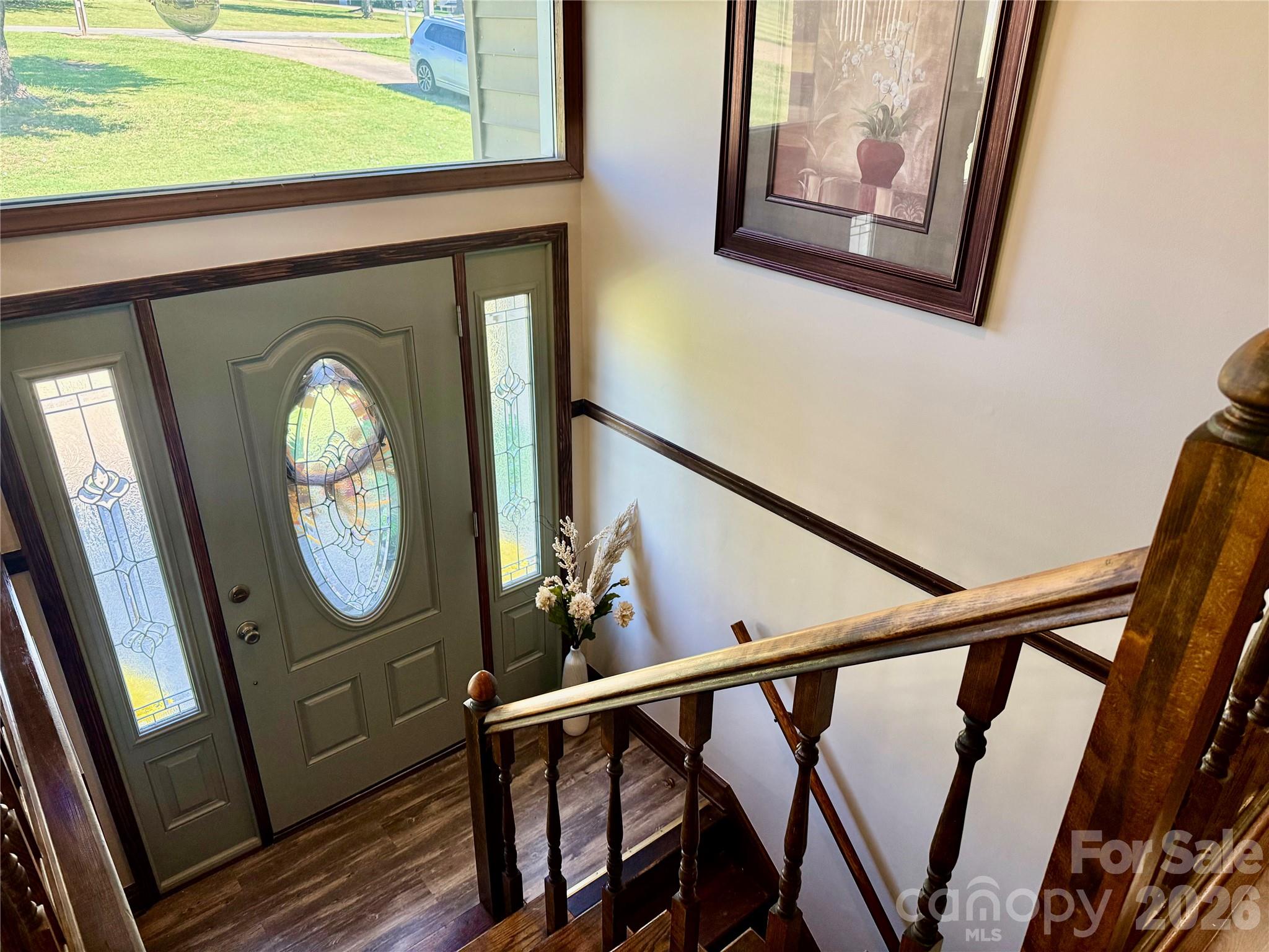 Foyer after painting front door and walls - 152 North Shore Drive, Cherryville