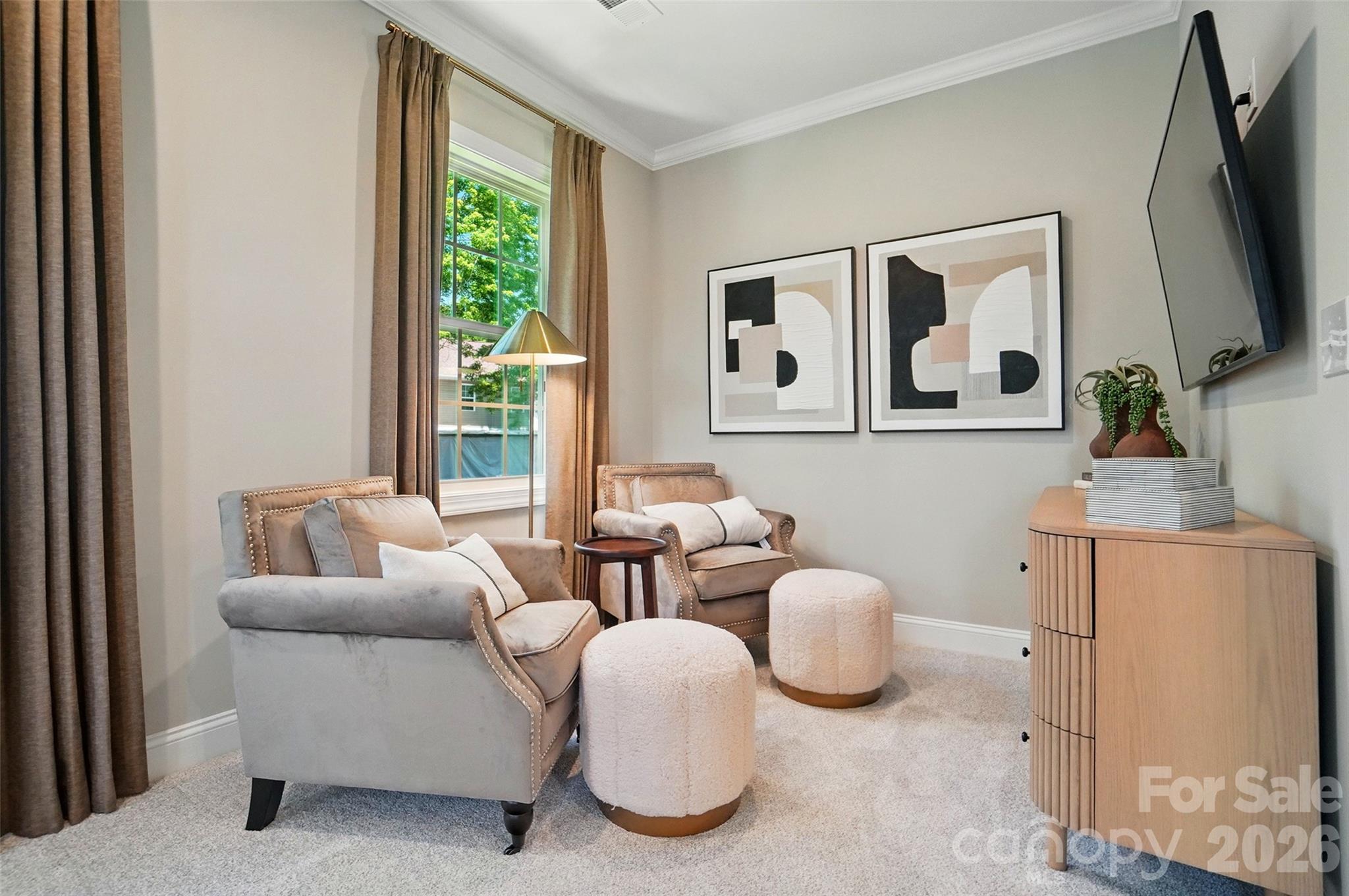 Sitting Area in Primary Bedroom- 2nd Floor - 12029 Lavinia Lane, Charlotte