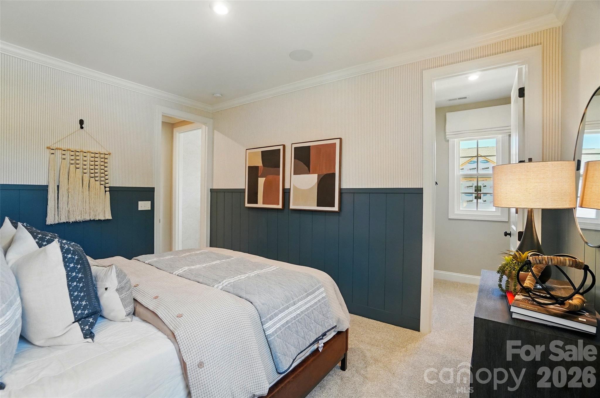 Guest Suite 1 with Walk in Closet - 2nd Floor - 12029 Lavinia Lane, Charlotte