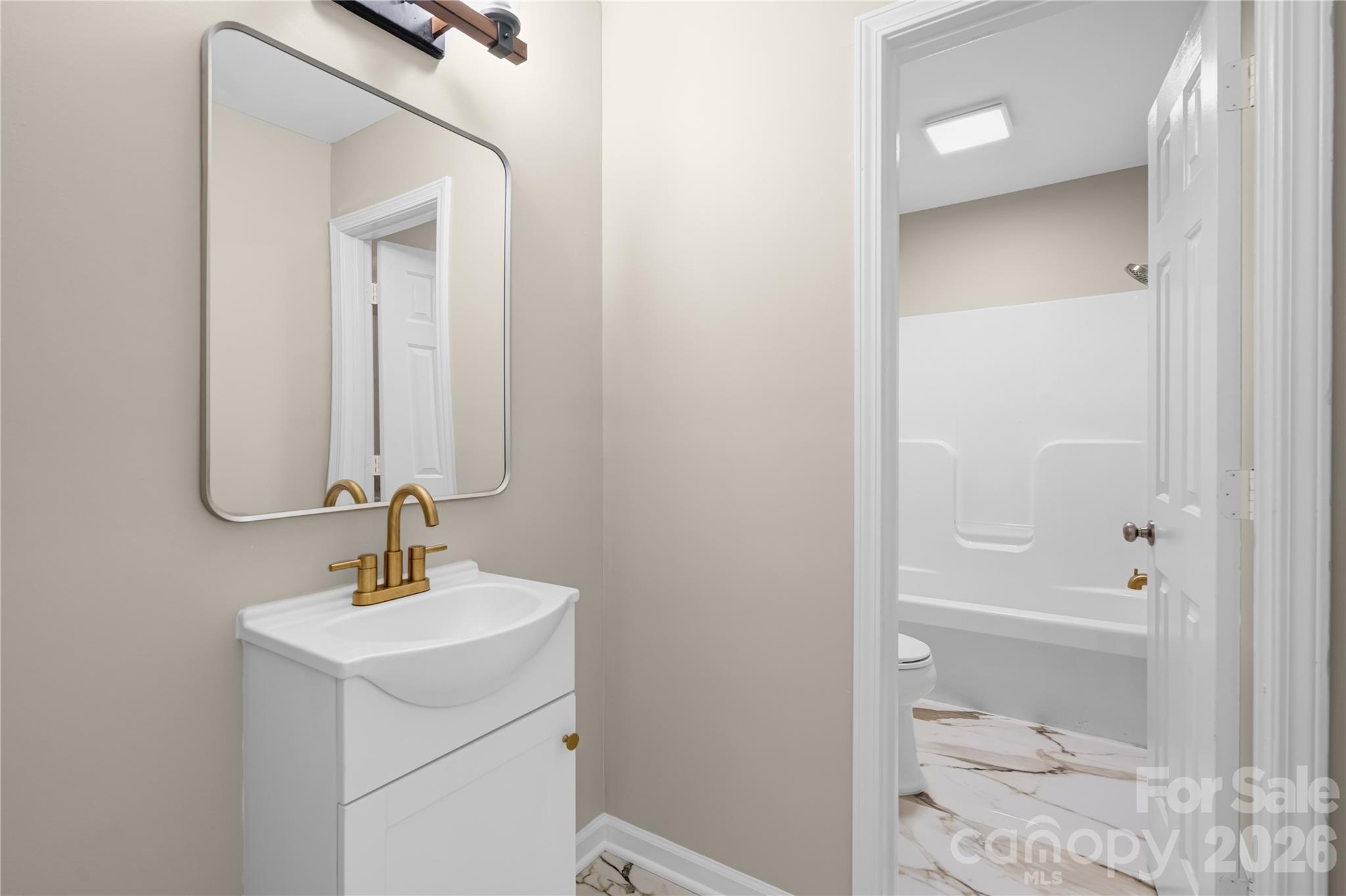 Guest Bedroom;New Floor, New Faucets,New Vanity, Delta Faucets, New Mirror , New lights and New Fans - 2065 Gary Lane, Hickory