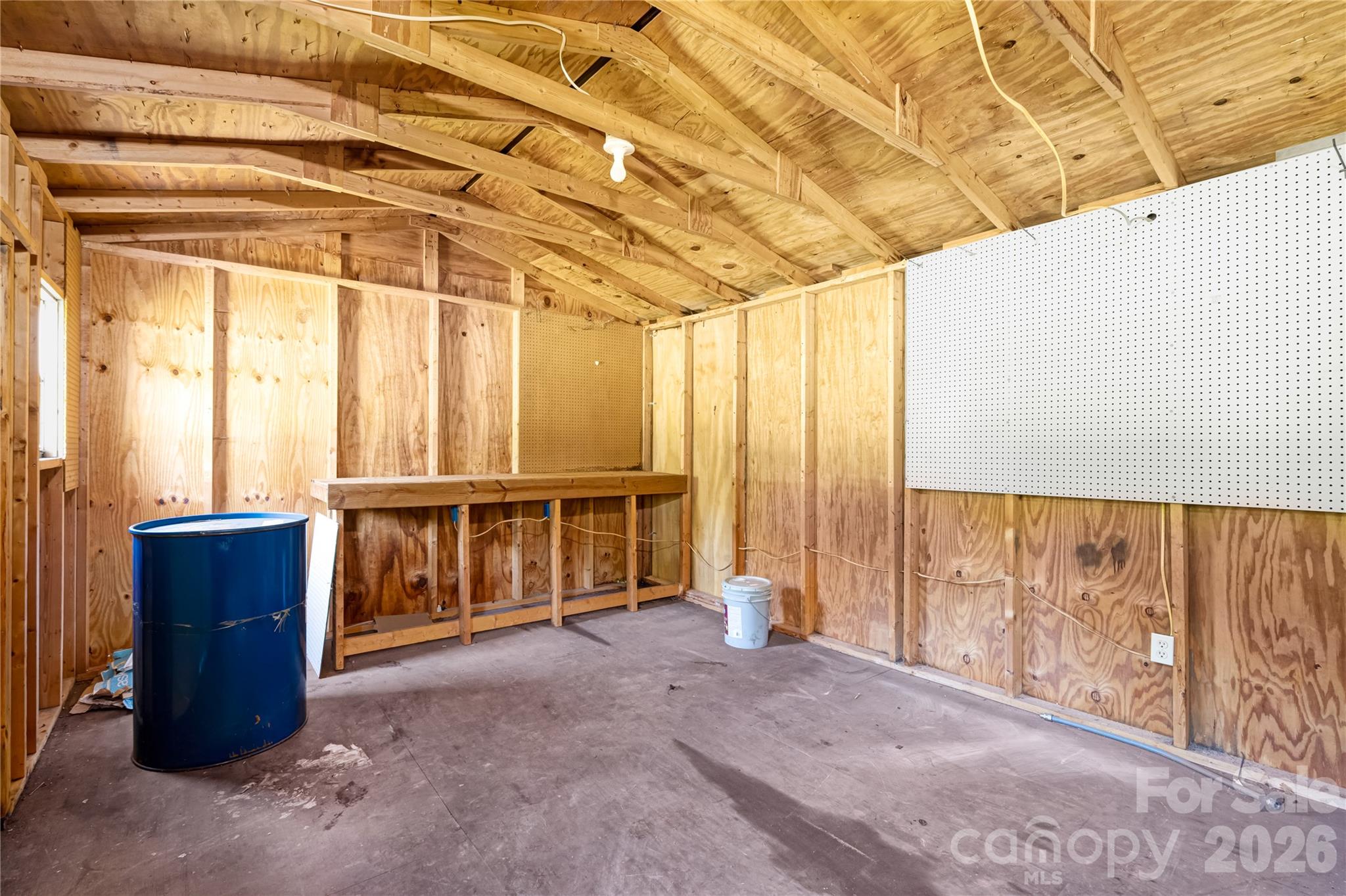 Vinyl Exterior Wood Barn-Workshop - 2065 Gary Lane, Hickory