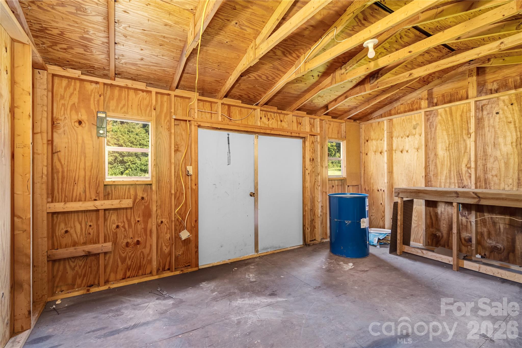 Vinyl Exterior Wood barn-Workshop - 2065 Gary Lane, Hickory