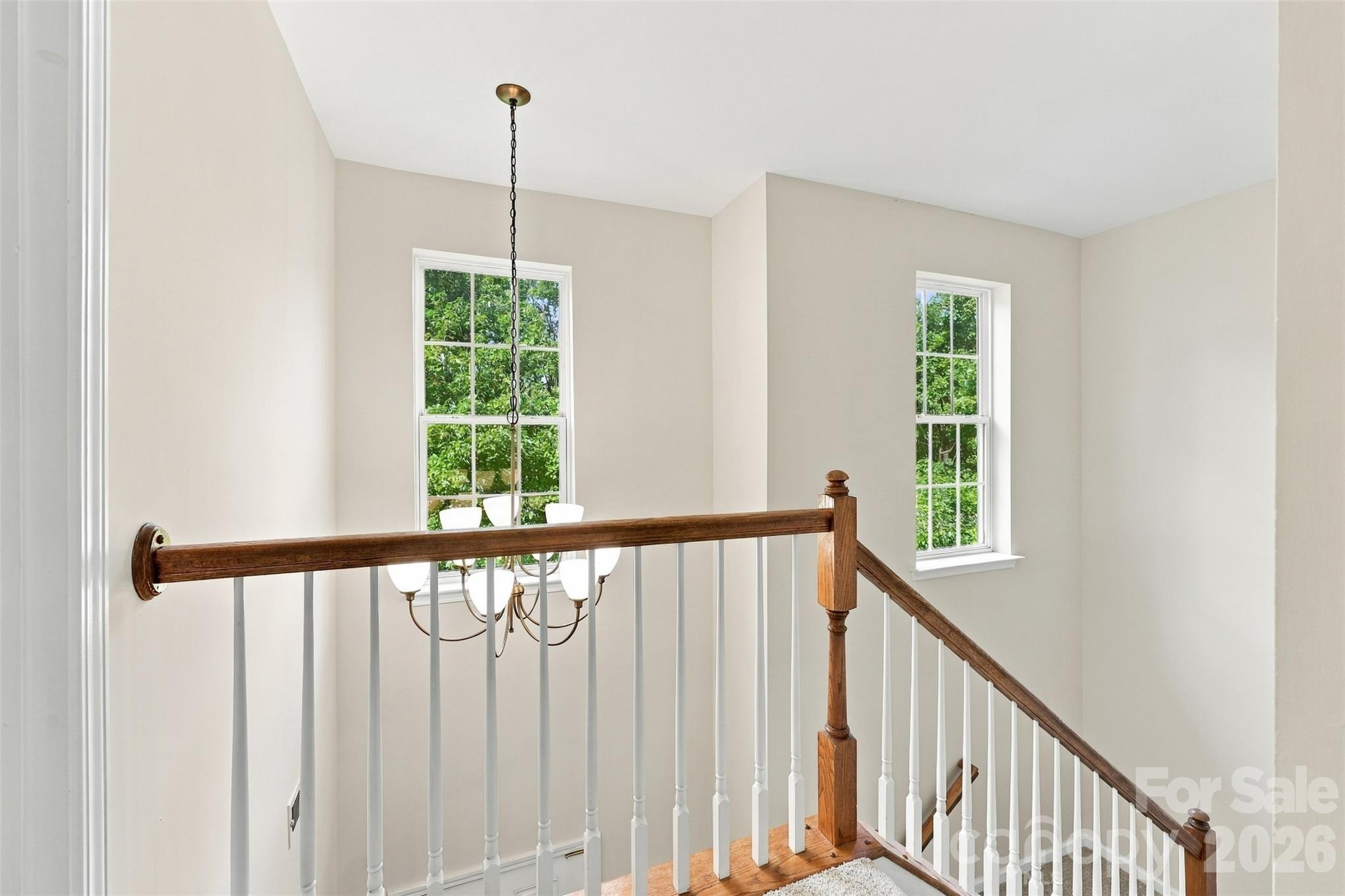 Upper level view of the foyer - 11705 Kingsley View Drive, Charlotte