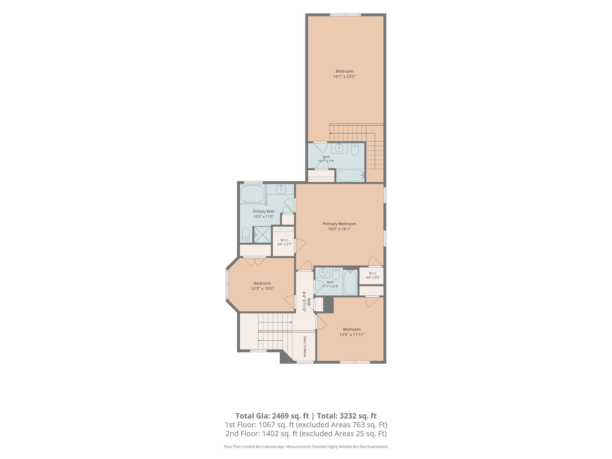 Upper level floor plan - 11705 Kingsley View Drive, Charlotte