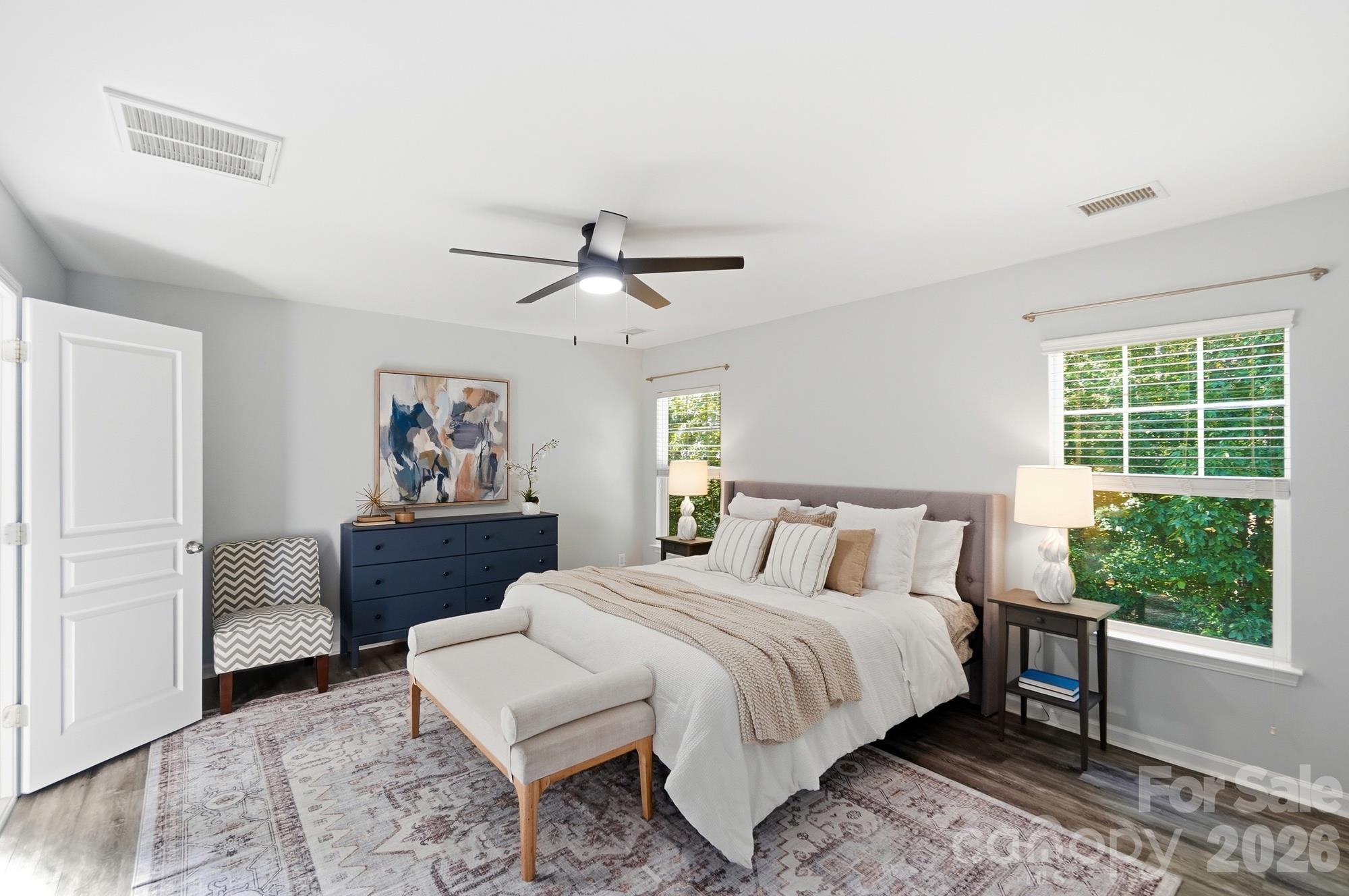 Spacious Primary Bedroom - 10329 Misty Moss Court, Mint Hill