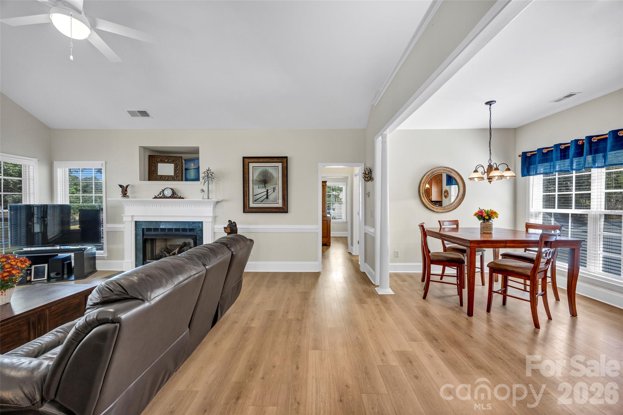 Great Room Dining Area - 1960 White Road, Camden