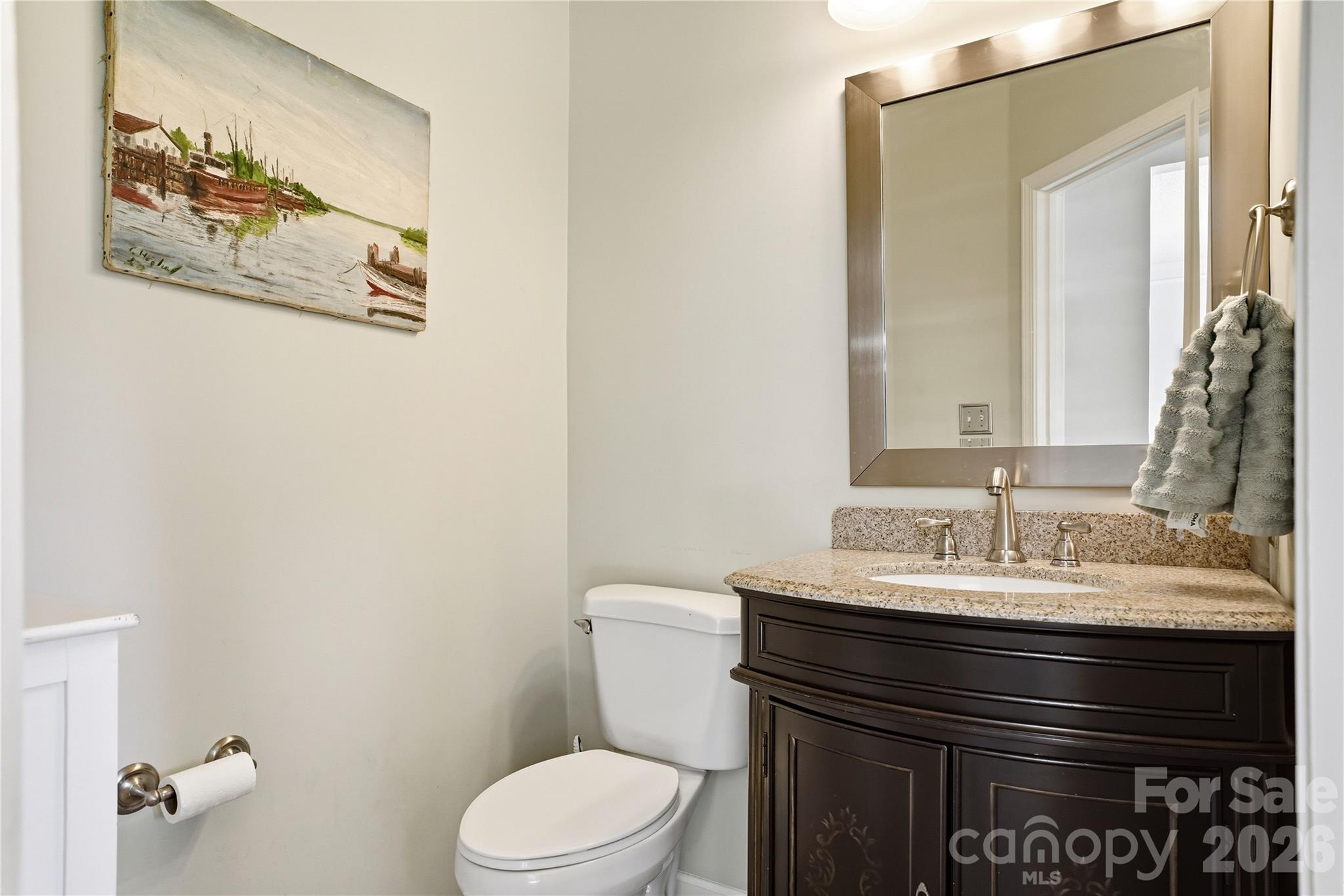Convenient half bath on the main level - 119 Shining Armor Court, Mooresville