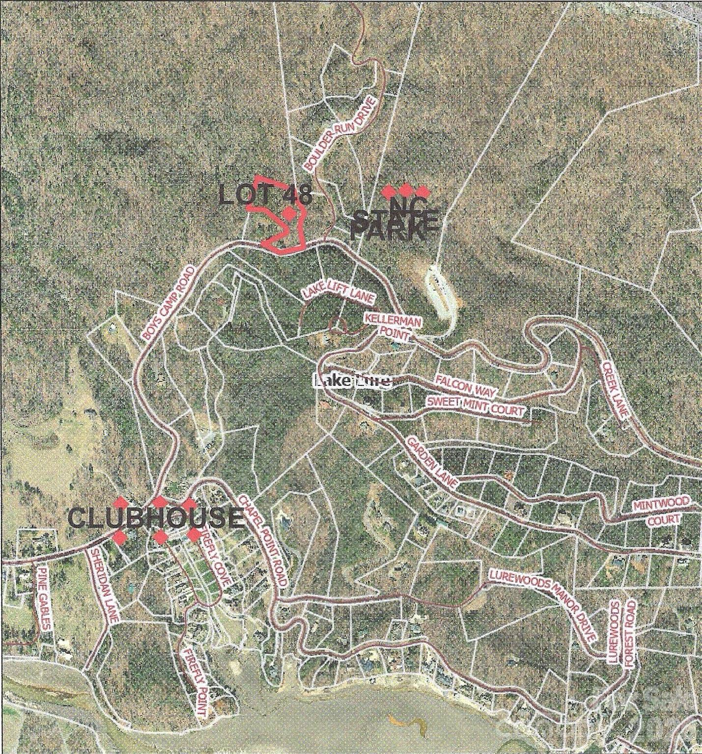 Distant Aerial View - 711 Boys Camp Road, Lake Lure