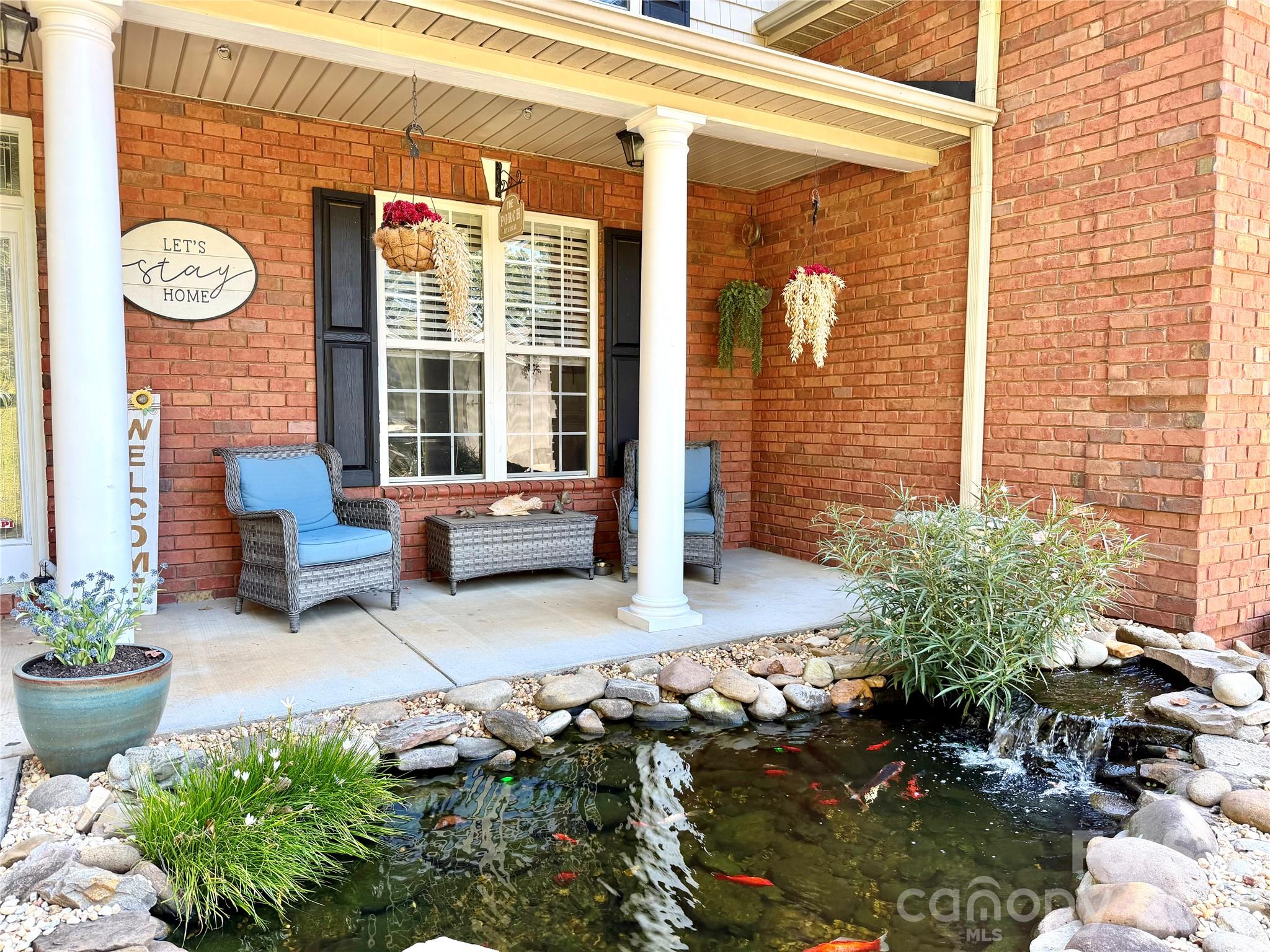koi pond - 129 Big Oak Lane, Statesville
