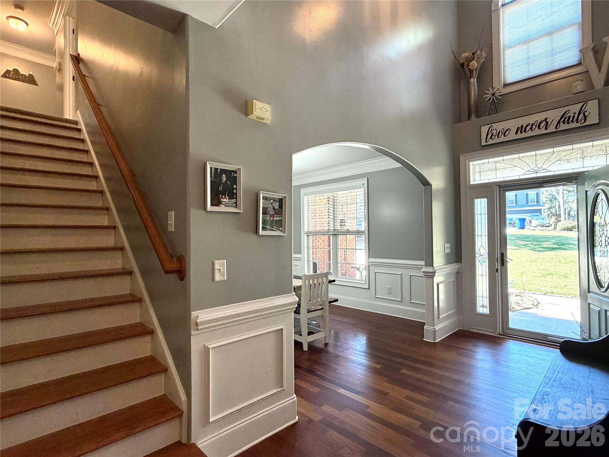 stairs and foyer - 129 Big Oak Lane, Statesville