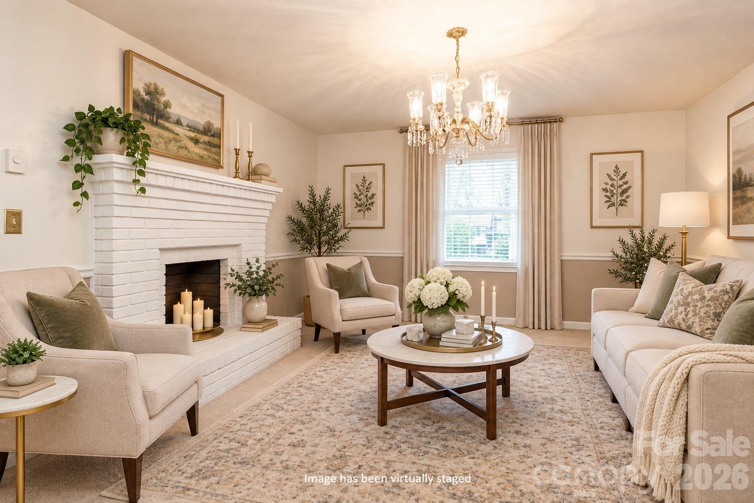 Living Room - Virtually Staged - 84 Portcrest Heights, Marion