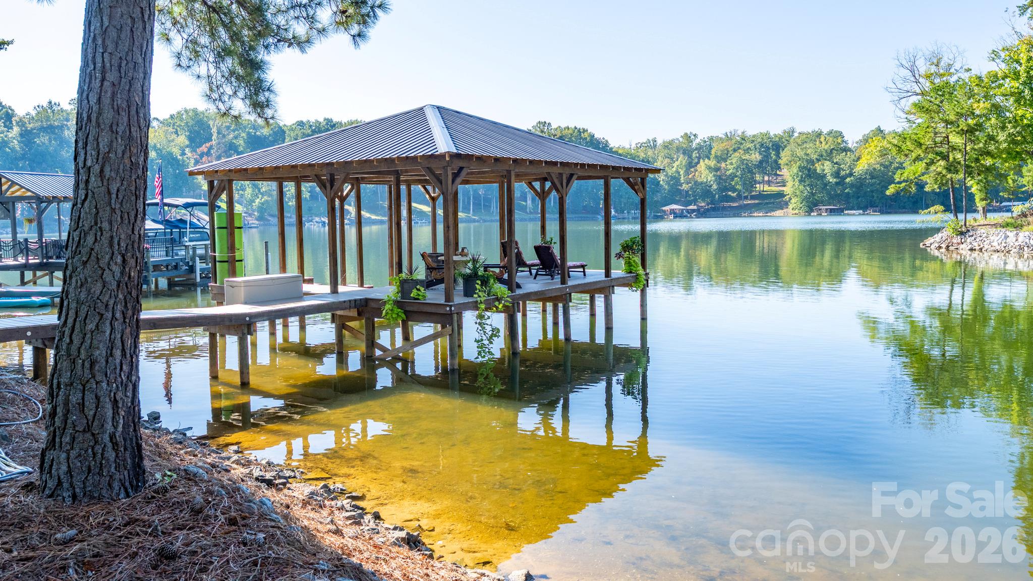 The stabalized & covered dock - 1285 Saunders Drive, Catawba