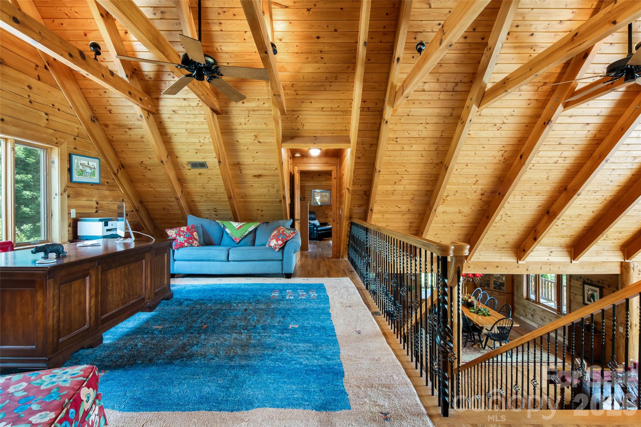 Top of stairs landing. - 316 Stevenson Cove Road, Waynesville