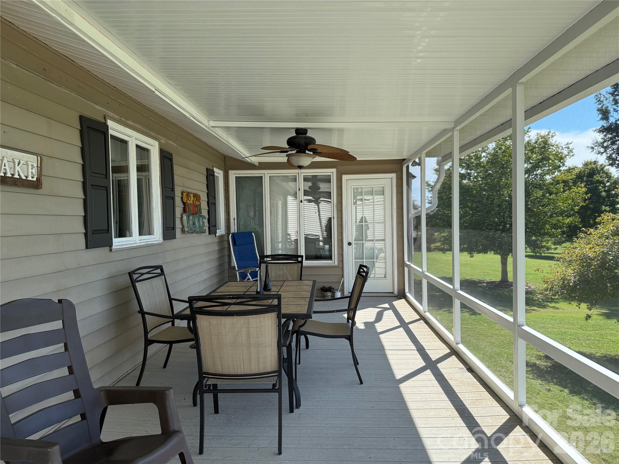 After paint.  Screened porch - 152 North Shore Drive, Cherryville