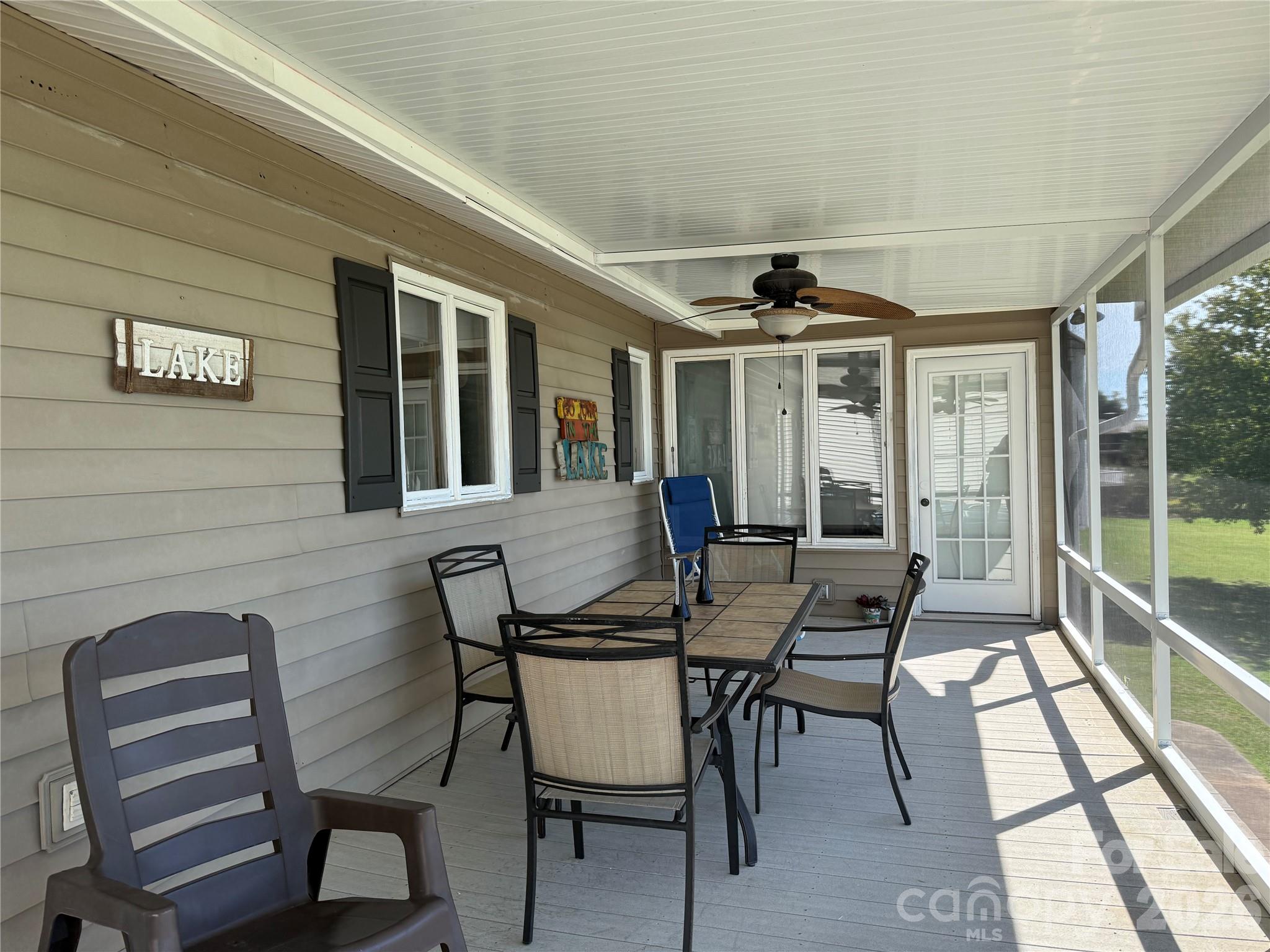 After paint.  Screened porch. - 152 North Shore Drive, Cherryville