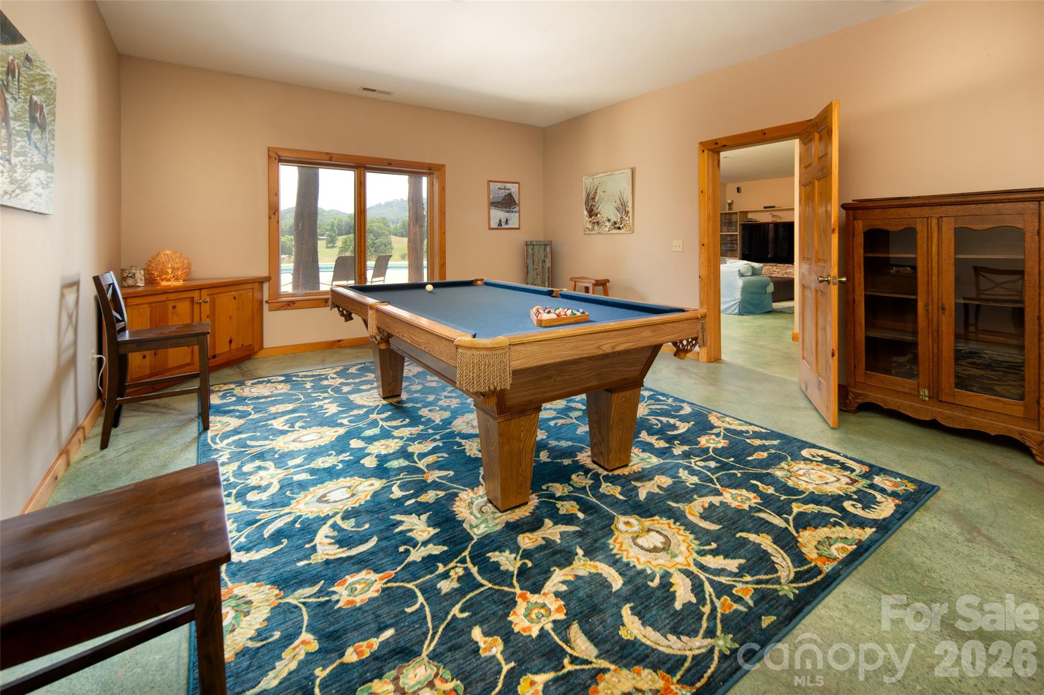 4th bedroom. Lower level / same level as swimming pool. - 316 Stevenson Cove Road, Waynesville