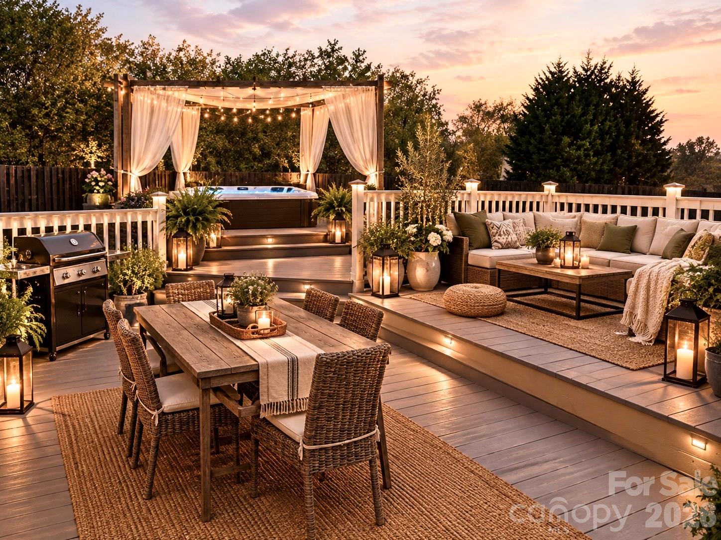 Deck virtually staged - 224 Pete Luther Road, Candler