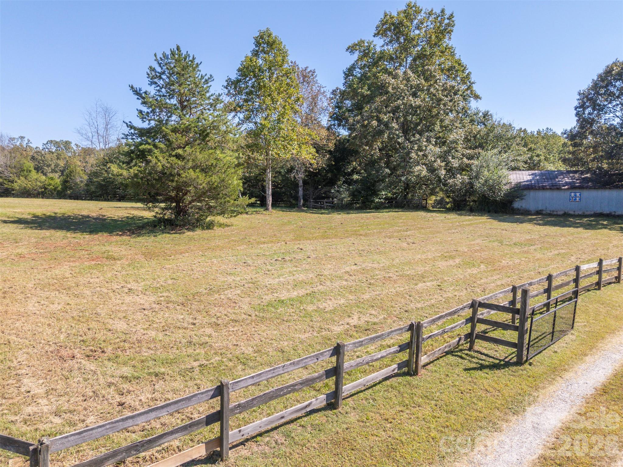 Pasture to left of driveway. Shed in right of picture - 600 John Weaver Road, Columbus