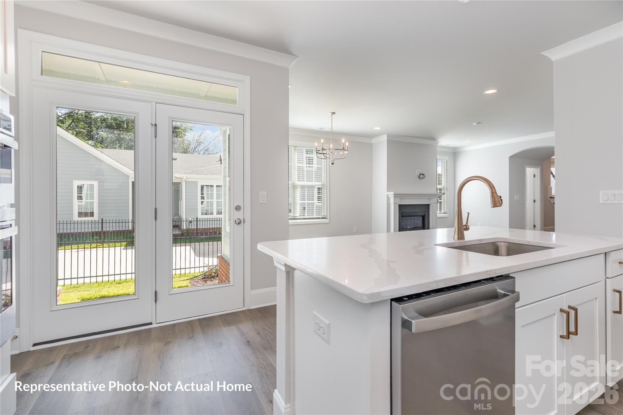 Kitchen to Patio-Merlot - 10233 Rainier Trail Drive NW, Huntersville