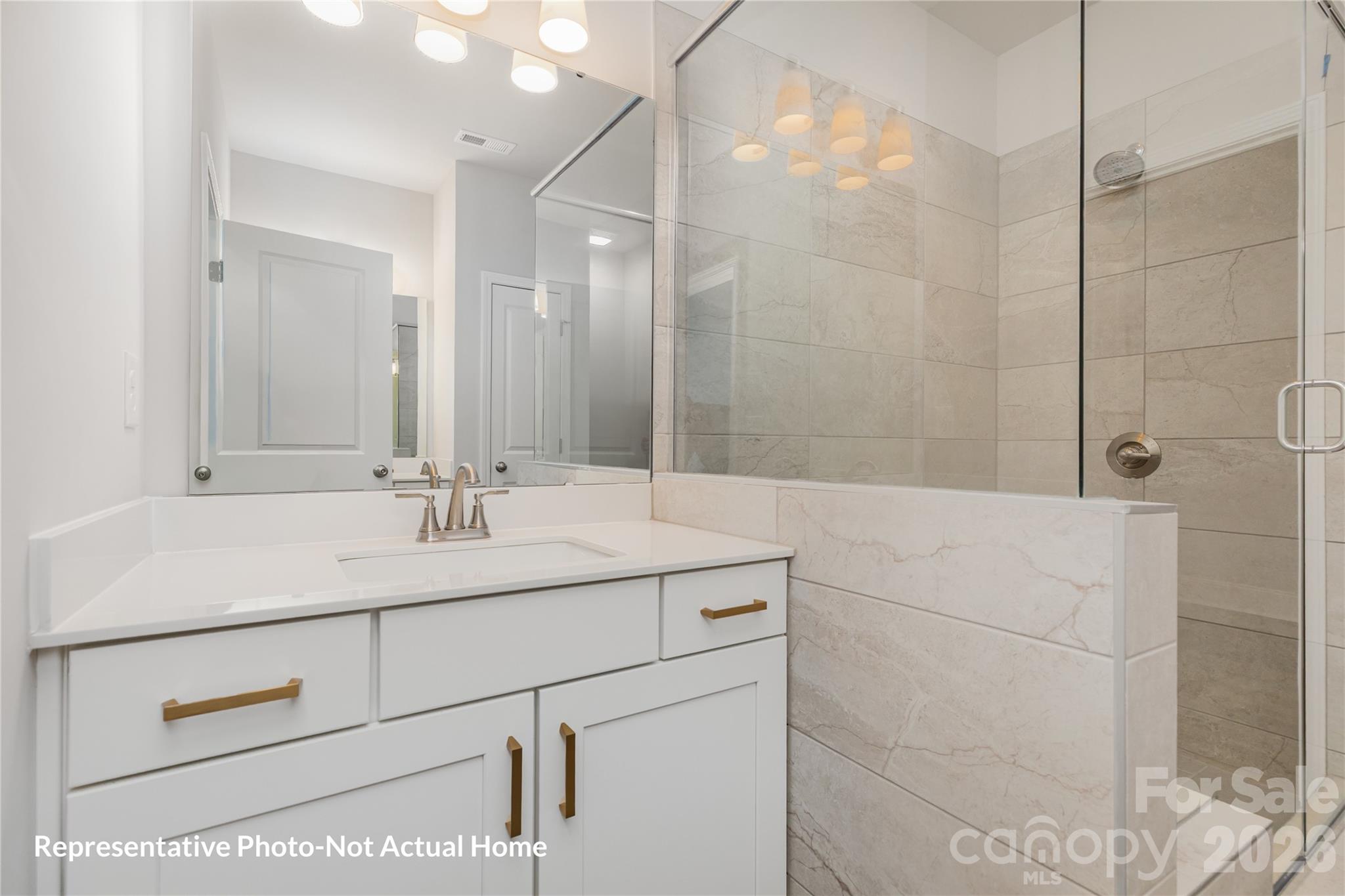 Main Bath-Vanity 1-Merlot - 10233 Rainier Trail Drive NW, Huntersville